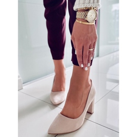 PA1 Escarpins sur le poteau Ivonne Beige 1