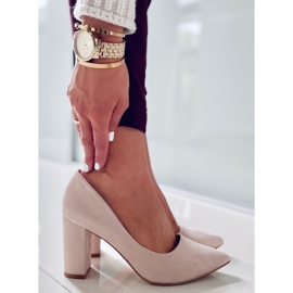 PA1 Escarpins sur le poteau Ivonne Beige 2