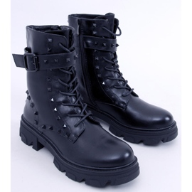 Bottines à lacets Frankee Noir le noir 1