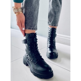 Bottines à lacets Frankee Noir le noir 4