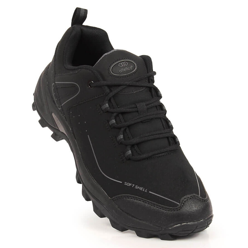 Chaussures de sport trekking softshell homme Atletico imperméables noir 1