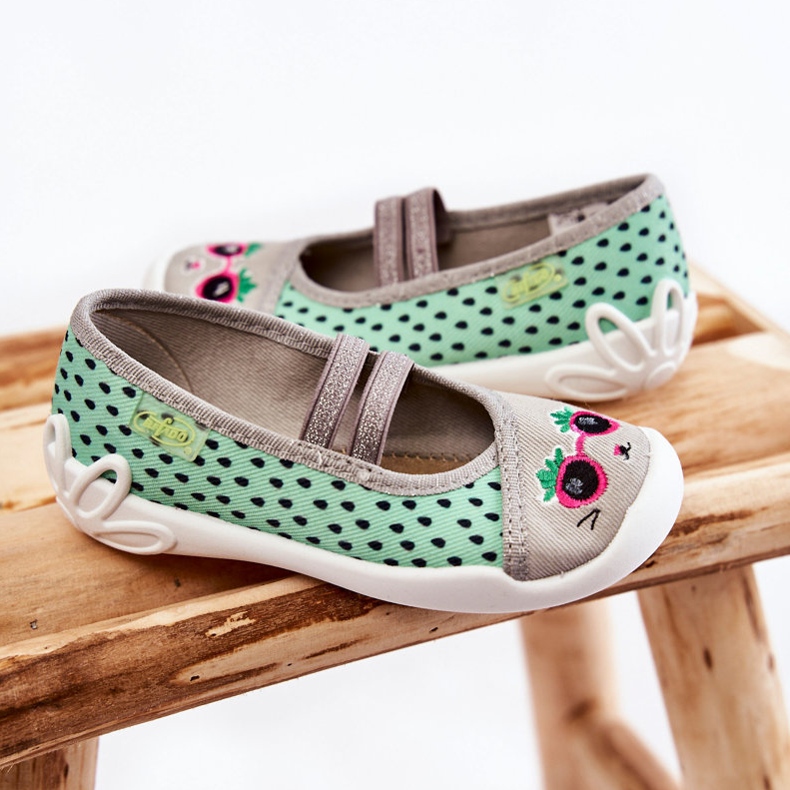 BEFADO S.A. Chaussons de la Ballerine Befado Chaton 116X304 Vert-Gris 2