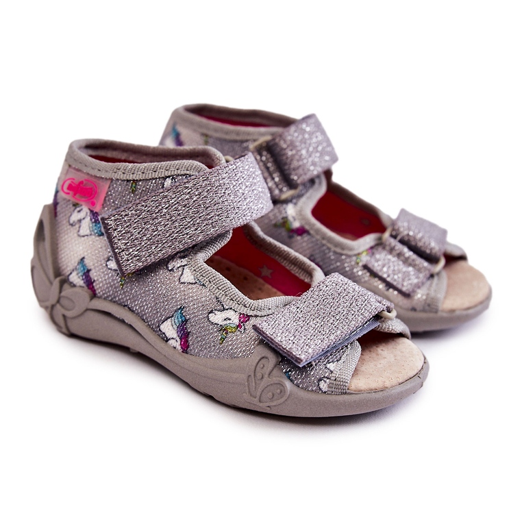 BEFADO S.A. Sandales Avec Velcro Licorne Befado 342P044 Gris 1 BEFADO S.A. Sandales Avec Velcro Licorne Befado 342P044 Gris 1