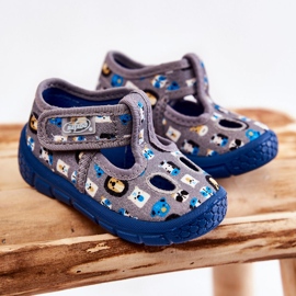 BEFADO S.A. Chaussures Chaussons Befado Animaux 533P020 Gris bleu 1