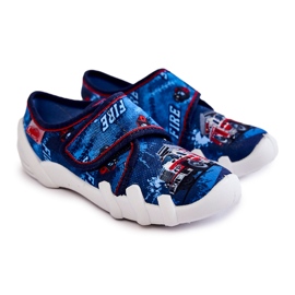 BEFADO S.A. Chaussons Befado Velcro Firetruck 273X309 Bleu Marine 1
