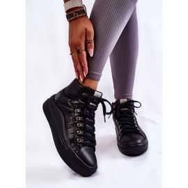 Baskets Hautes Femme Cross Jeans KK2R4029C Noir le noir 1 Baskets Hautes Femme Cross Jeans KK2R4029C Noir le noir 1