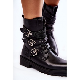 PG1 Bottes Chaudes Femme À Lanières Uni Noir Lambert le noir 6