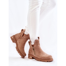 PG1 Boots en daim à découpes Beige Klarissa 1