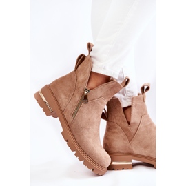 PG1 Boots en daim à découpes Beige Klarissa 6