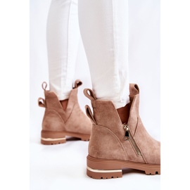 PG1 Boots en daim à découpes Beige Klarissa 4