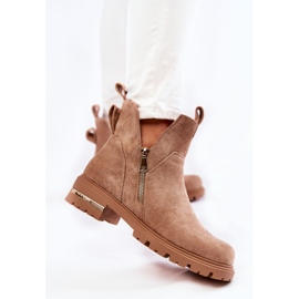 PG1 Boots en daim à découpes Beige Klarissa 2
