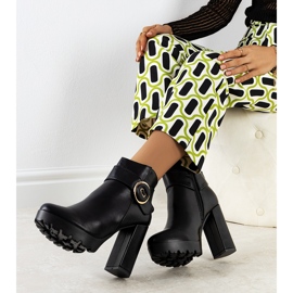 BM Bottines noires à talons Aminat le noir 2