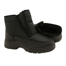 Bottes de neige pour hommes Avec fermetures à glissière News 22MN26-5011 le noir 3