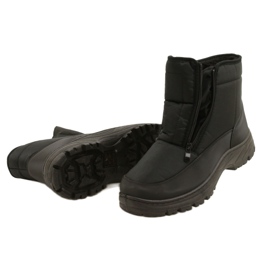 Bottes de neige pour hommes Avec fermetures à glissière News 22MN26-5011 le noir 4
