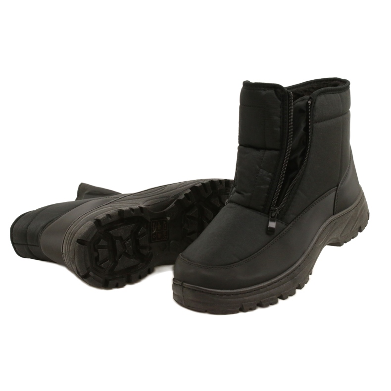 Bottes de neige pour hommes Avec fermetures à glissière News 22MN26-5011 noir 4