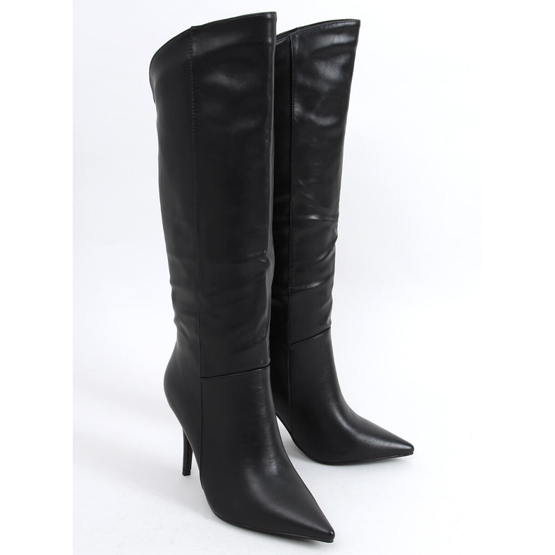 BM Celestine Bottes stiletto grainées noires le noir 2