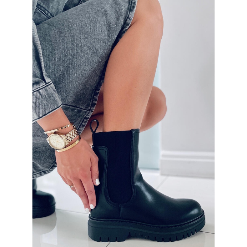 BM Bottines Chelsea Hautes Terre Noir 2