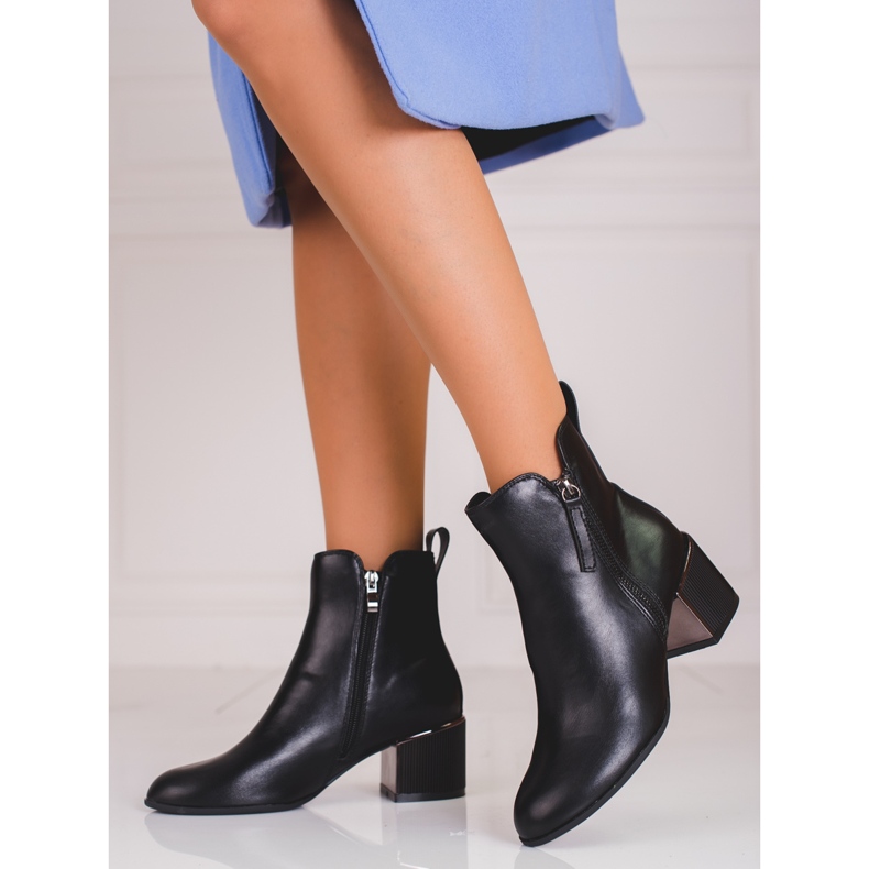 Bottes classiques pour femmes Shelovet noir 1