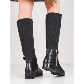 Bottes avec tige flexible le noir 2