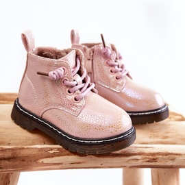 Bottes chaudes pour enfants avec fermeture éclair Rose Betsy 1 Bottes chaudes pour enfants avec fermeture éclair Rose Betsy 1