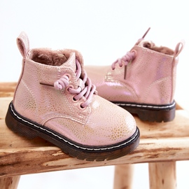 Bottes chaudes pour enfants avec fermeture éclair Rose Betsy 2