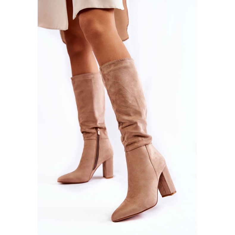 PG1 Bottines En Daim Beige Miriam 2