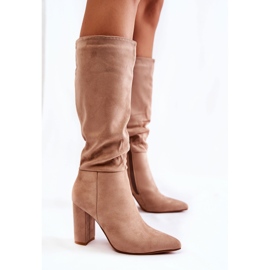 PG1 Bottines En Daim Beige Miriam 6