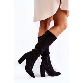 PG1 Bottines En Daim Noir Miriam le noir 4