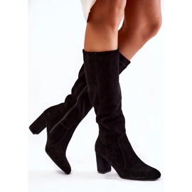 Bottes en daim pour femmes Laura Messi Noir 1415 le noir 5