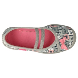 Chaussures enfant Befado 116X297 rose argent gris 3