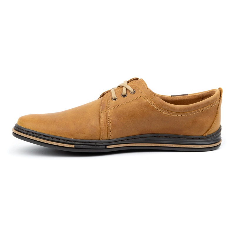 Polbut Chaussures en cuir pour hommes 343 rouge brun 2