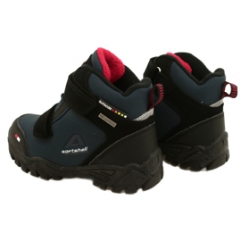 American Club Boys Softshell avec une membrane bleu marine WT70 noir 3