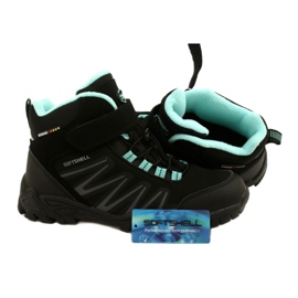 Bottes American Club Softshell avec membrane WT112 Noir / Menthe le noir bleu 4