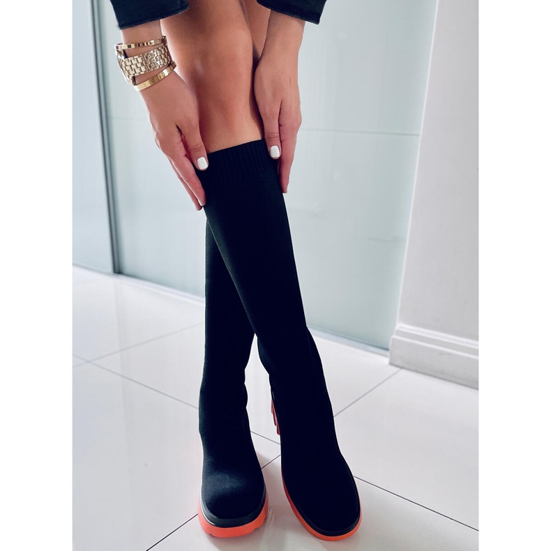 PA1 Tige de chaussette Duff Orange noir 2