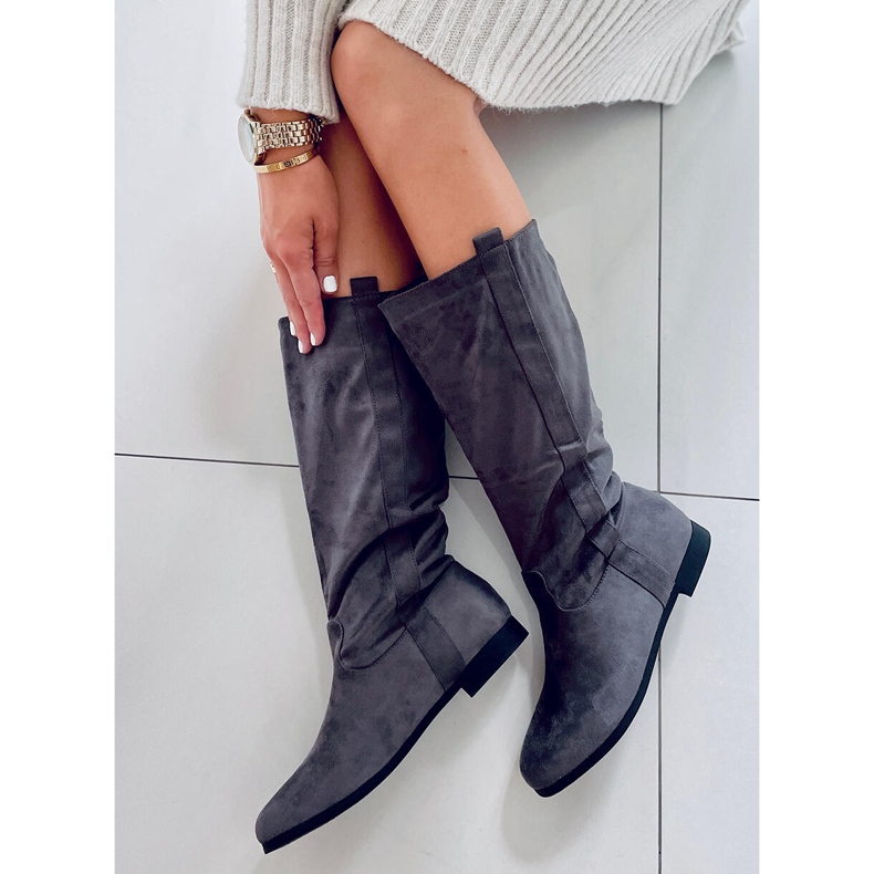 PA1 Bottines plates Flatty Gris 1 PA1 Bottines plates Flatty Gris 1