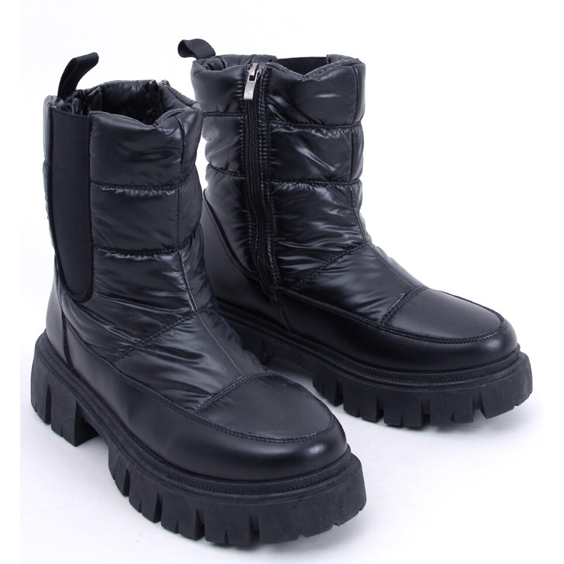 PA1 Bottes de neige isolées Milan Noir 2
