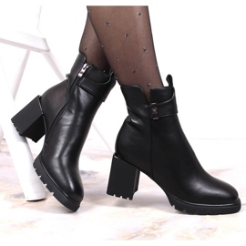 Noir Bottines Chelsea Filippo noires pour femme sur le poteau le noir 1