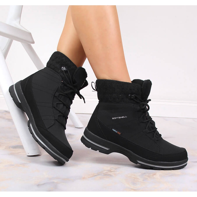 Bottes de neige de trekking imperméables American Club le noir 1 Bottes de neige de trekking imperméables American Club le noir 1