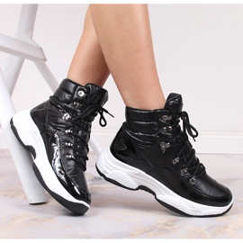 Chaussures de sport pour femmes à haute isolation Vinceza noires 1