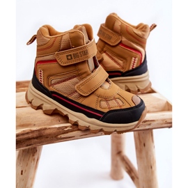 Mousse à mémoire trapézoïdale pour enfants Big Star KK374158 Camel brun 2