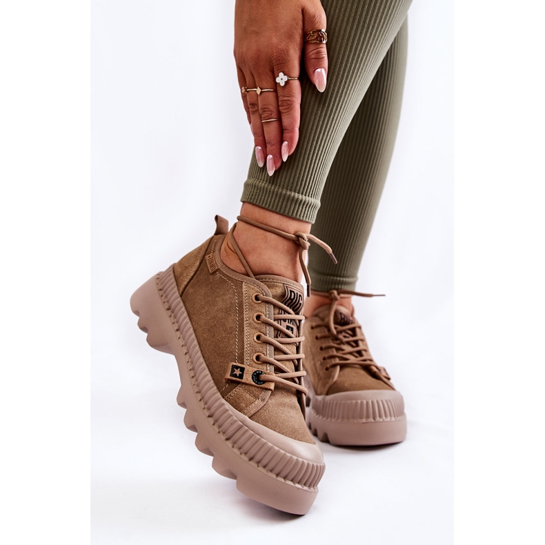 Chaussures de sport en daim Big Star KK274511 Beige 1