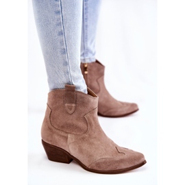 Bottines Femme Spitz Lewski Shoes 3236 Cappucino brun 2