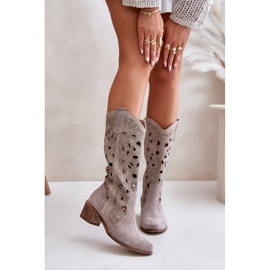 Boots Daim Ajouré Lewski Shoes 3170 Cappucino beige 1