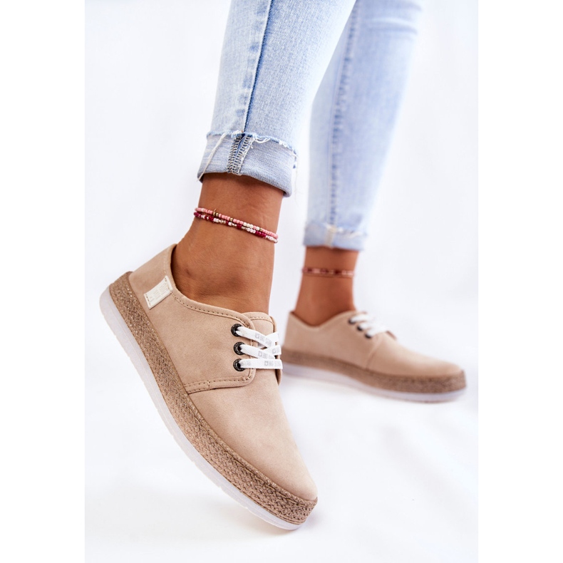 Baskets Basses Femme Memory Foam System Big Star Beige KK276005 1