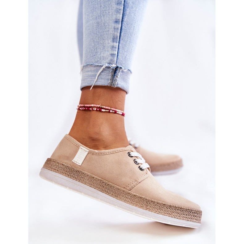 Baskets Basses Femme Memory Foam System Big Star Beige KK276005 2