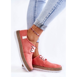 Baskets Basses Femme Memory Foam System Big Star KK276006 Corail rouge 5
