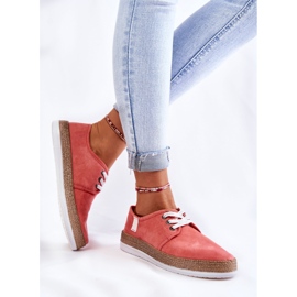 Baskets Basses Femme Memory Foam System Big Star KK276006 Corail rouge 6