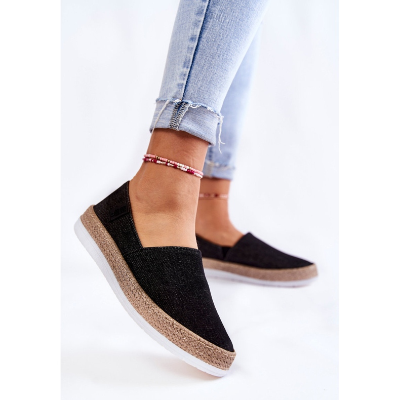 Baskets Femme Slip On Big Star KK276008 Noir le noir 2