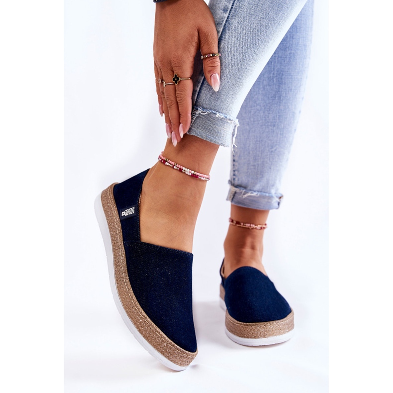 Baskets Femme Slip On Big Star KK276009 Bleu marine 1