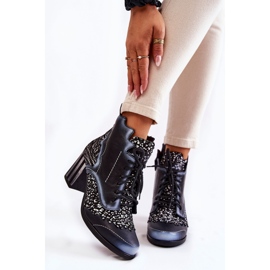 Bottes Femme Cuir Maciejka Noir 03190-20 blanc gris 1